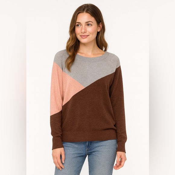 PrAna Havaar Merino Wool Blend Colorblock Sweater Size S - Picture 1 of 5